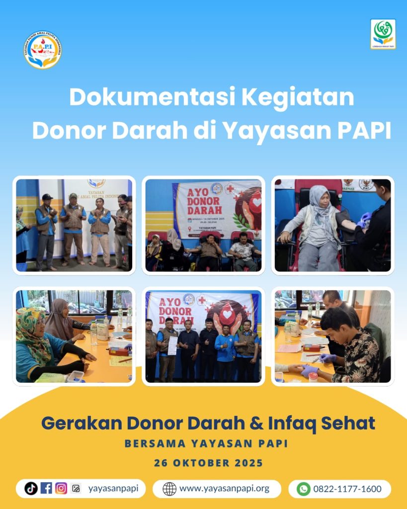 Donor Darah Sambut Sumpah Pemuda Yayasan PAPI
