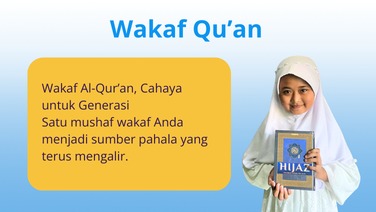 Wakaf Quran kepada Pelosok