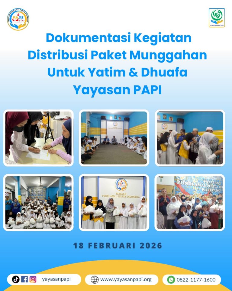 Distribusi Paket Munggahan Yayasan PAPI: Berbagi Kebahagiaan Jelang Ramadhan 1447H